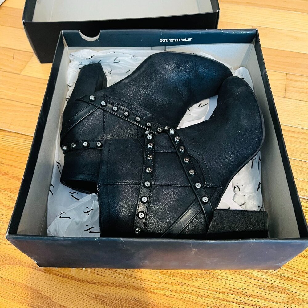 Simply Vera Vera Wang Moto Women's High Heel Ankle Boots Size 8.5 US - Picture 2 of 16